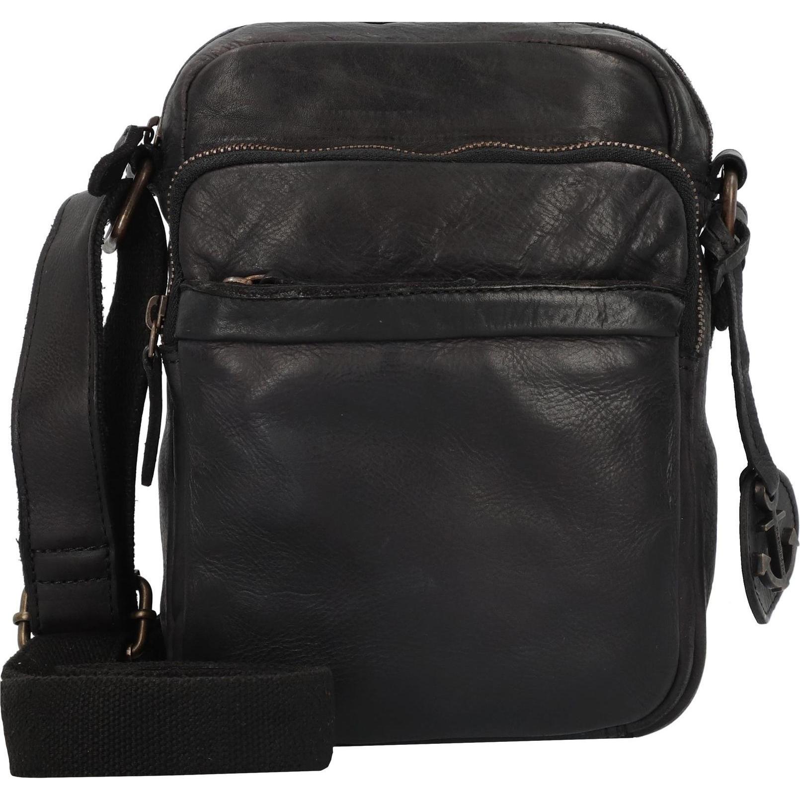 Harbour 2nd, Handtasche, Urban Poets Umhängetasche Leder 23 cm, Grau