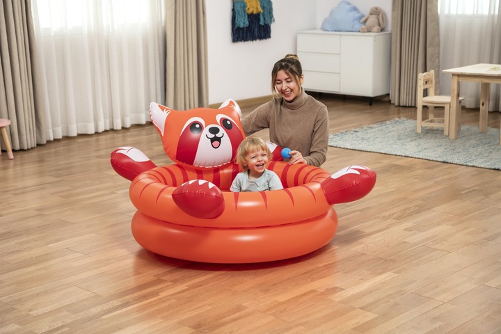Actual product image Bestway Playful Red Panda Inflatable Ball Pit with 50 Play Balls