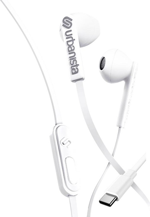 Produktbild Urbanista Wired Earbuds, Tangle Free USB C Earphones Wired Call-Handling with Microphone, USB Type C (ANC, Kabelgebunden)