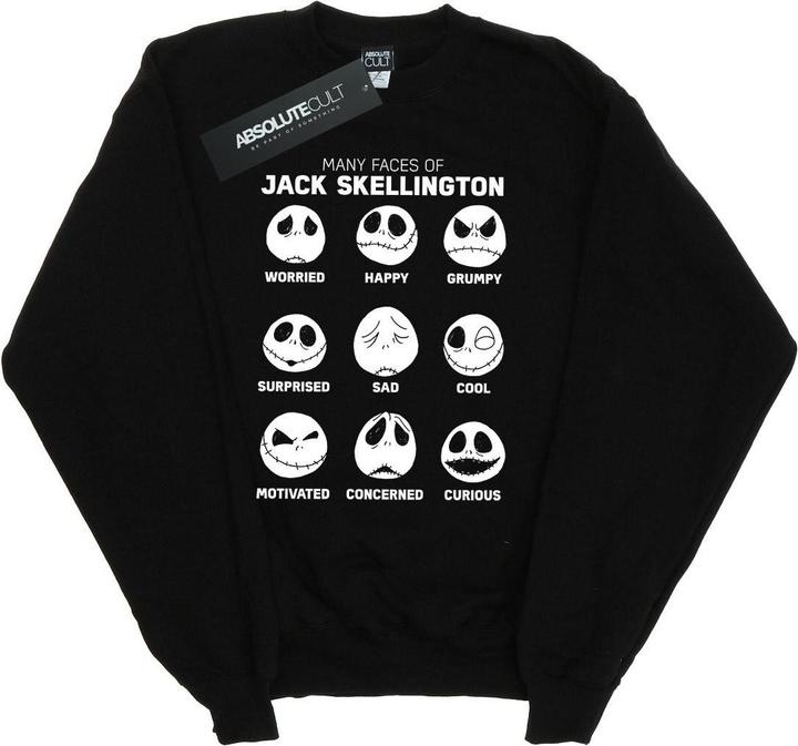 Produktbild Disney Nightmare Before Christmas The Many Faces Of Jack Sweatshirt Mädchen (116)