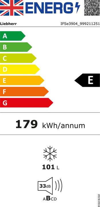 Energie-Label Liebherr IFSe3904-20 (Freistehend, 101 l)