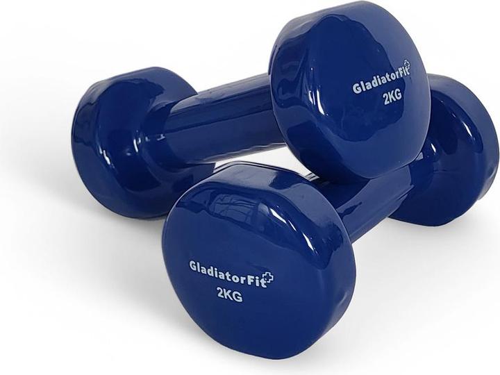 Gladiatorfit Vinyl-Fitnesshanteln (2er-Set) (2 x 2 kg)