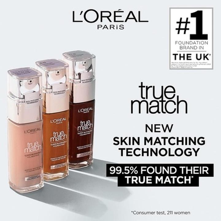 Actual product image L'Oréal Paris Perfect Match Foundation Full Coverage Makeup with 24 Hour Moisture 30ml (9C Deep Cool)