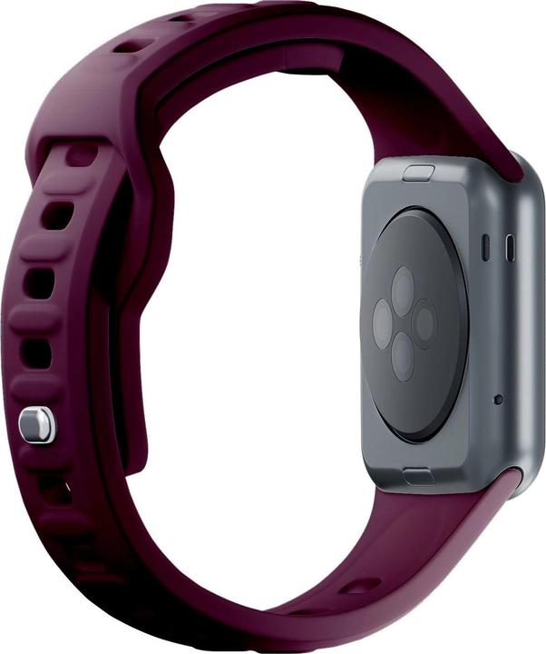 Produktbild 3MK Silicone Watch Strap ciemnofioletowy /mulberry dla Apple Watch 38/40/41mm (Silikon, Edelstahl)