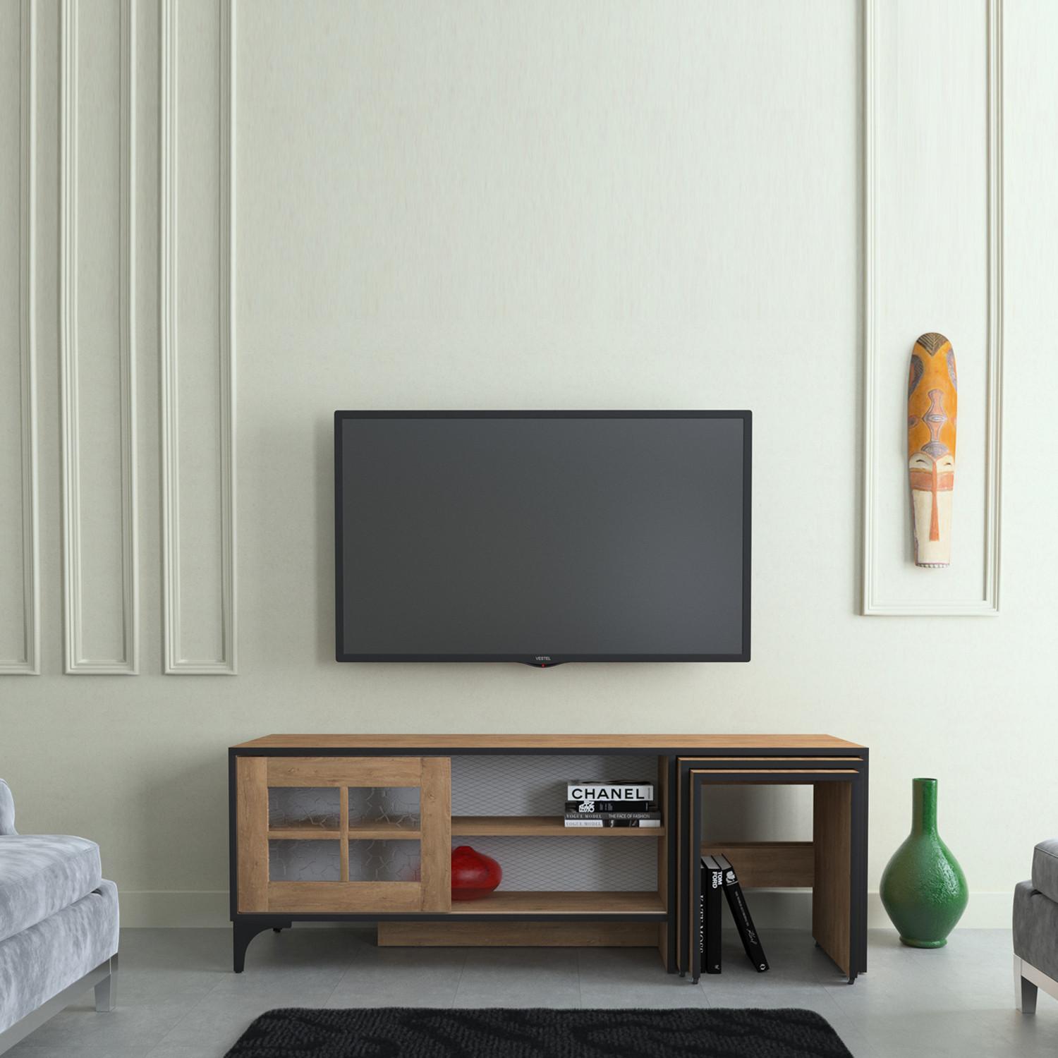 Thumbnail - Hanah Home, TV Möbel, Landon (150 x 54 x 42 cm)