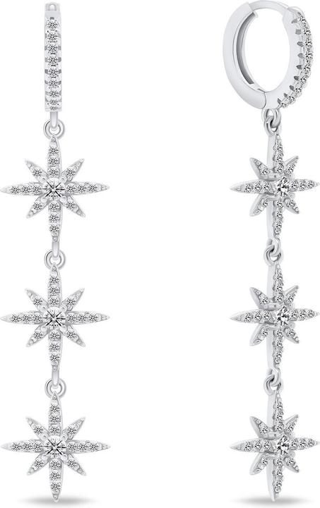 Immagine prodotto Brilio Argento - Orecchini lunghi in argento Star EA791W