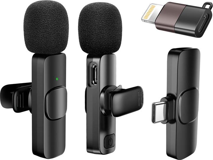 Produktbild Avizar Lavalier Mikrofon USB-C Lightning Funk