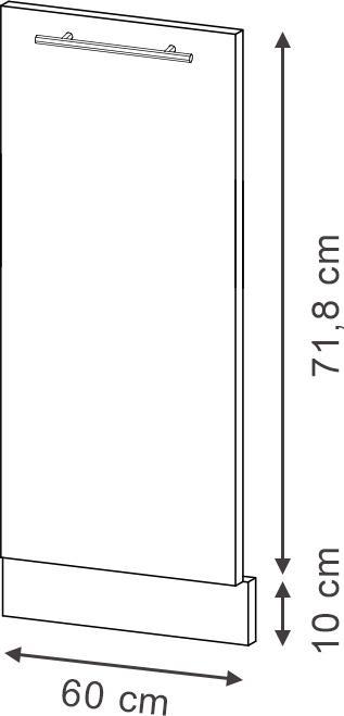 Actual product image Vicco Geschirrspülblende Fame-Line