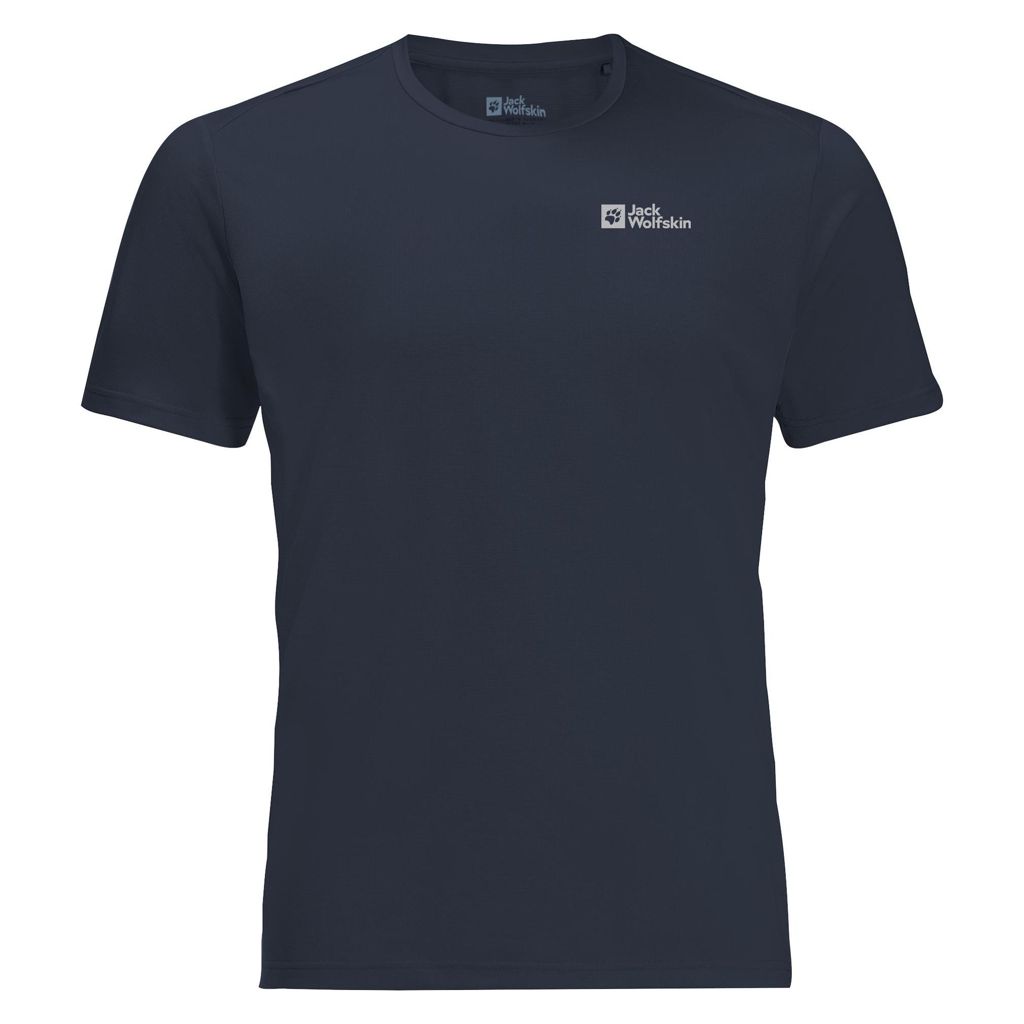 Jack Wolfskin, Herren, Sportshirt, Delgami S/S M (S), Blau, S