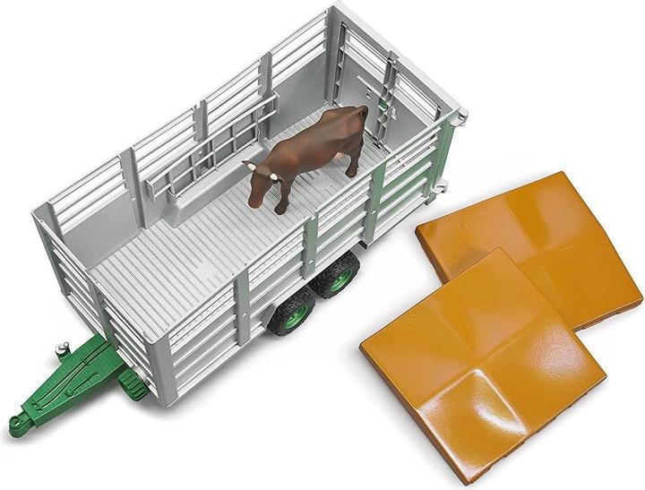 Actual product image Bruder Cattle trailer and cow