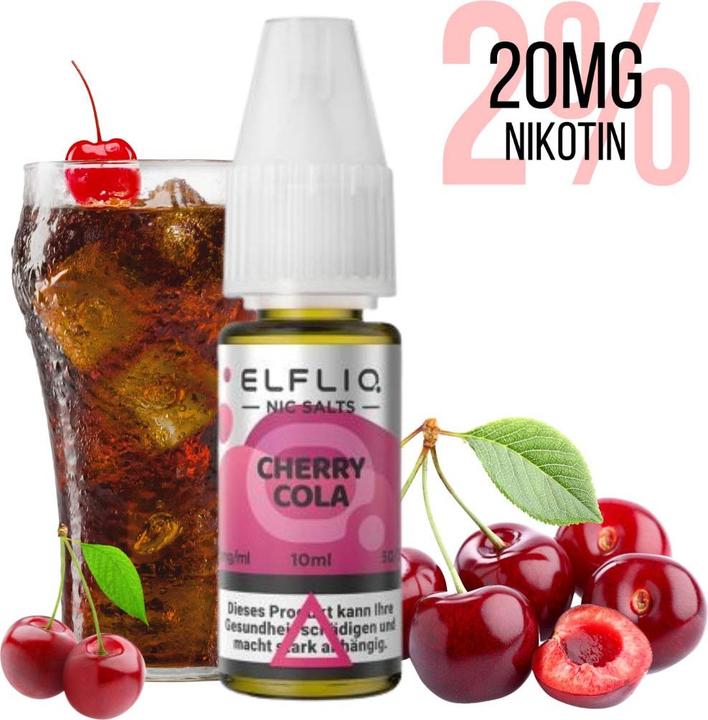 Actual product image Elfbar Elfliq (Cola, Cherry)