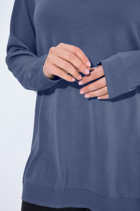 Immagine prodotto Ulla Popken Maglione in morbida maglia fine con scollo a V e maniche lunghe (62)