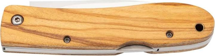 Image du produit Herbertz Couteau de poche Selection, acier AISI 440, inoxydable, bois d'olivier, cran d'arrêt, dragonne