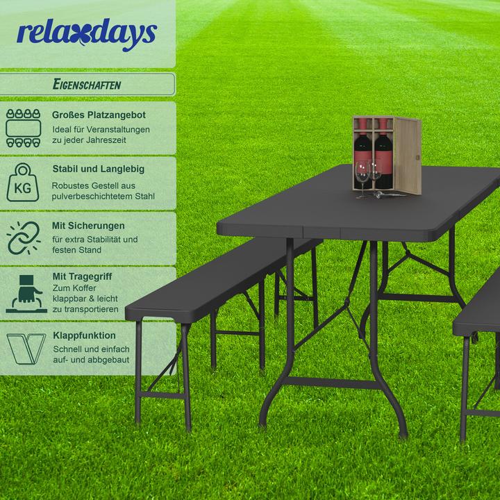 Actual product image Relaxdays beer tent set