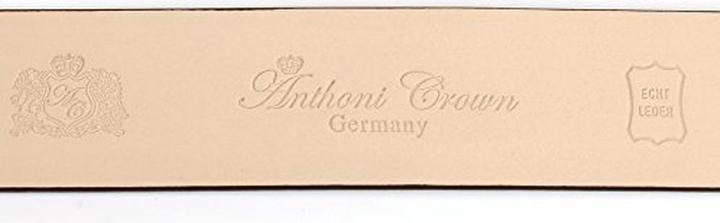 Actual product image Anthoni Crown Women's Leather Belt with Adjustable Width and Removable Buckle