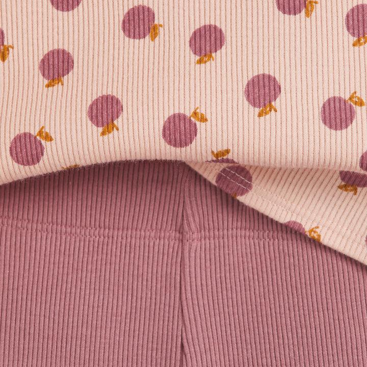 Actual product image La Redoute Collections 2-pack of ribbed pyjamas with apple pattern (110)