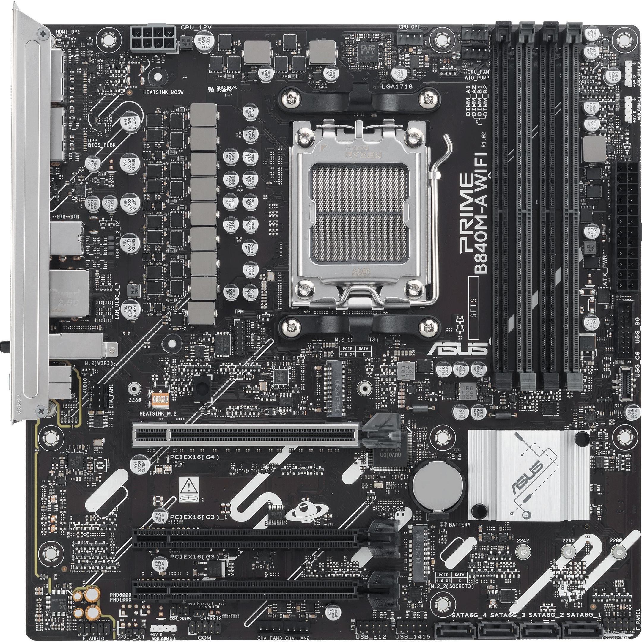 ASUS PRIME B840M-A WIFI (AM5, AMD B840, mATX), Mainboard