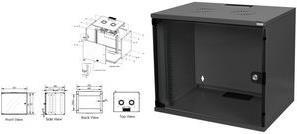 Produktbild Digitus Wandgehäuse, SOHO, unmontiert - 540x400 mm (BxT) (7 HE, 19 Zoll Rack)