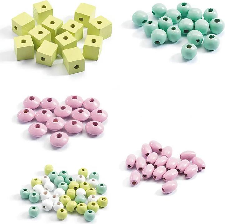 Produktbild Djeco Holzperlen Blumen