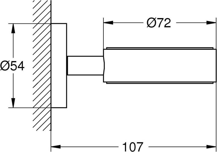 Productafbeelding Grohe Essentiële houder (7 x 9,5 x 16,5 cm)