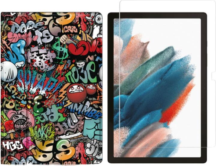 Produktbild Lobwerk 2in1 Set für Samsung Galaxy Tab A8 SM-X200 X205 10.5 Zoll Tablet mit Schutzhülle + Schutzglas mit Au (Samsung Galaxy Tab A8)