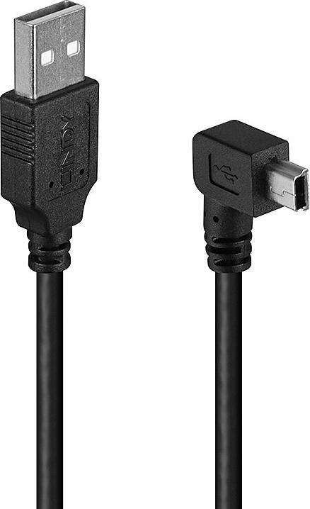 Produktbild Lindy USB Kabel gewinkelt (2 m, USB 2.0)