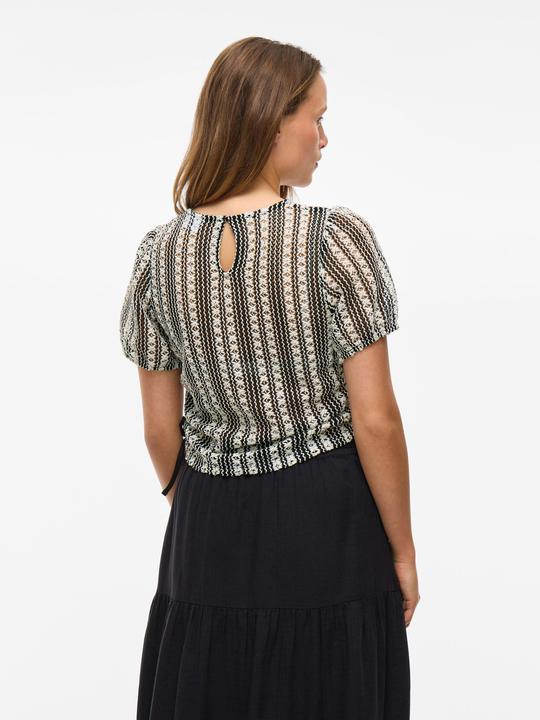 Actual product image Vila VINUSE Durchscheinendes Oberteil mit kurzen Ärmeln (S)