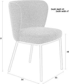 Actual product image White Label Living Guus Chair Beige