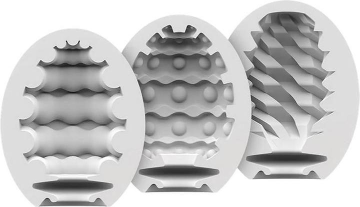 Actual product image Satisfyer Masturbator Egg Set - Riffle, Bubble, Fierce - 3 pcs