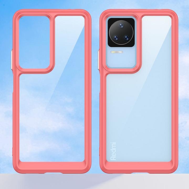 Actual product image Hurtel Outer Space Case Xiaomi Poco F4 5G cover with a flexible frame red (Xiaomi Poco M4 5G)