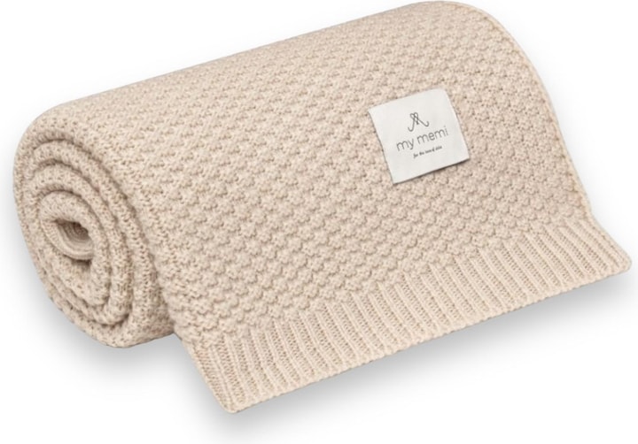 My memi Couverture pour bébé en mérinos (80 x 100 cm)