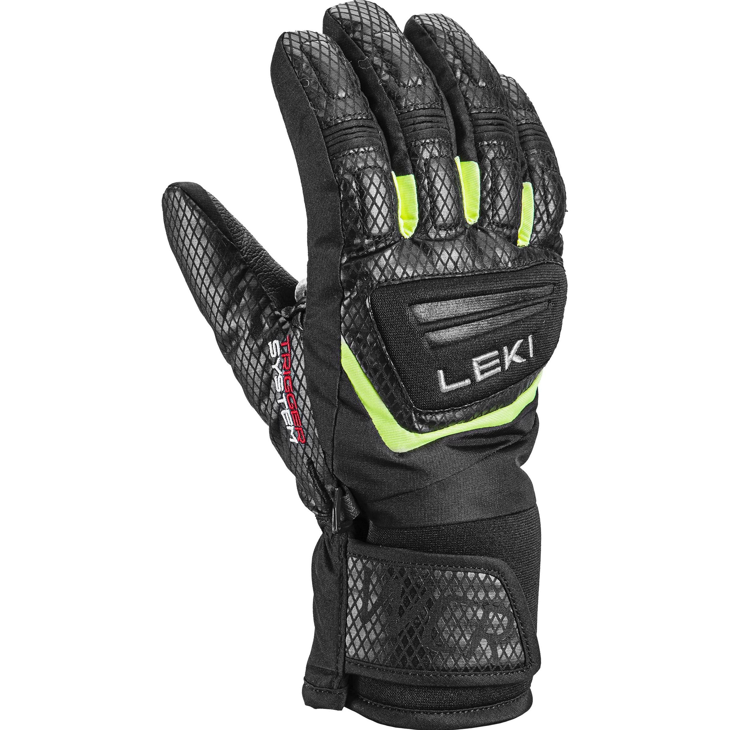 Leki, Herren, Handschuhe, WCR Team 3D Junior, Schwarz, (6)