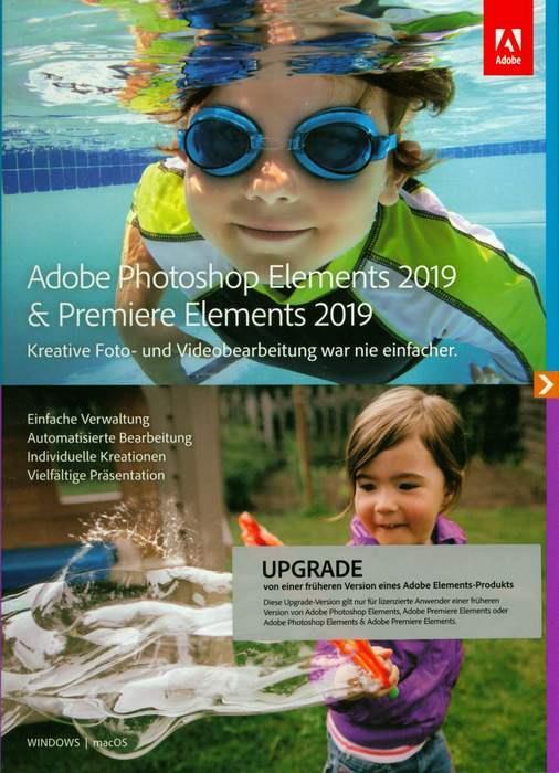Actual product image Adobe Photoshop Elements 2019 & Premiere Elements 2019 Upgrade (1 User)