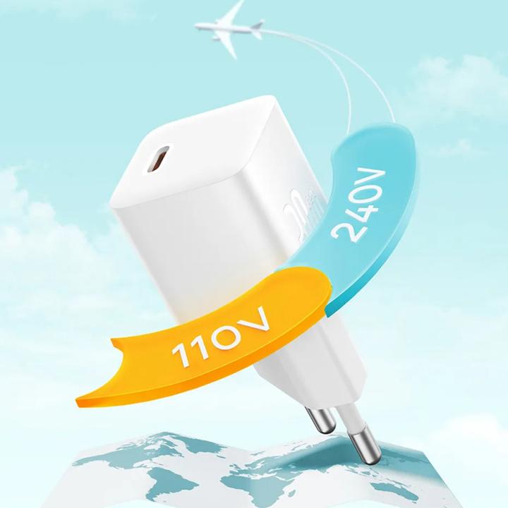 Produktbild Baseus Mini wall charger GaN5 30W (purple) (30 W, 1 Port)