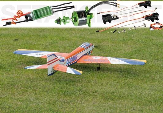 Actual product image Modster Hanno Prettner Curare 60 EP/GP blue ARTF incl. BL motor, controller and EZFW (Aerobatics)