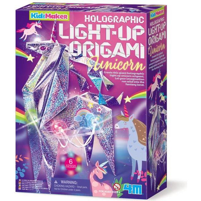 Thumbnail - 4M DAM KidzMaker: Origami Einhorn leuchtend 30cm