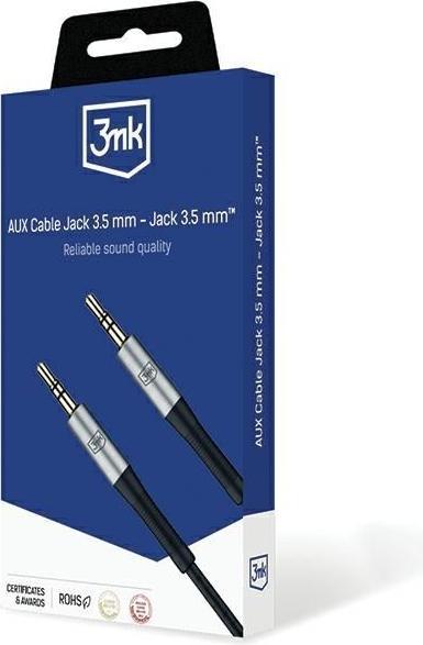 Actual product image 3MK Cable AUX Jack 3.5 mm - Jack 3.5 mm 1m (1 m)