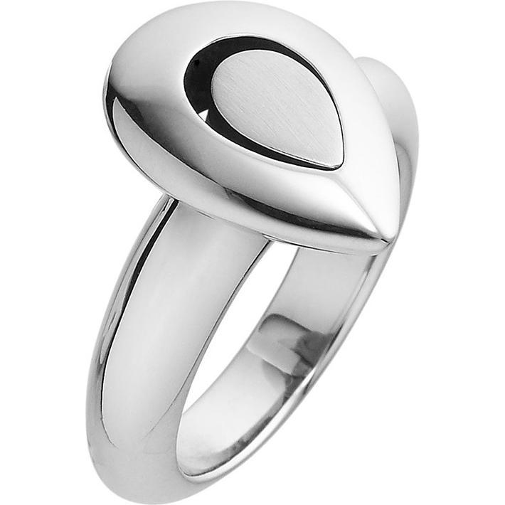 Xen, Ring, Ring Tropfen poliert/mattiert, (51)