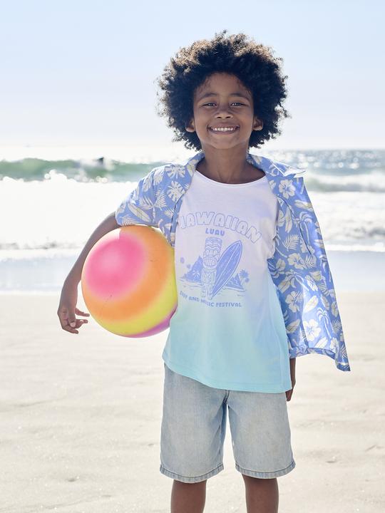 Immagine prodotto Vertbaudet Jungen T-Shirt, Dip-Dye-Look mit Recycling-Baumwolle (86)