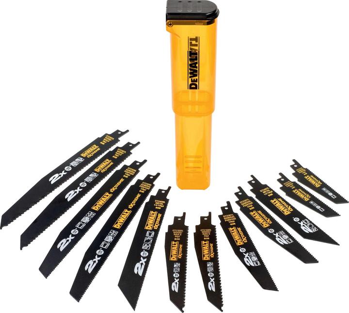Image du produit DeWalt Jeu lames, scie sabre, 12 unités