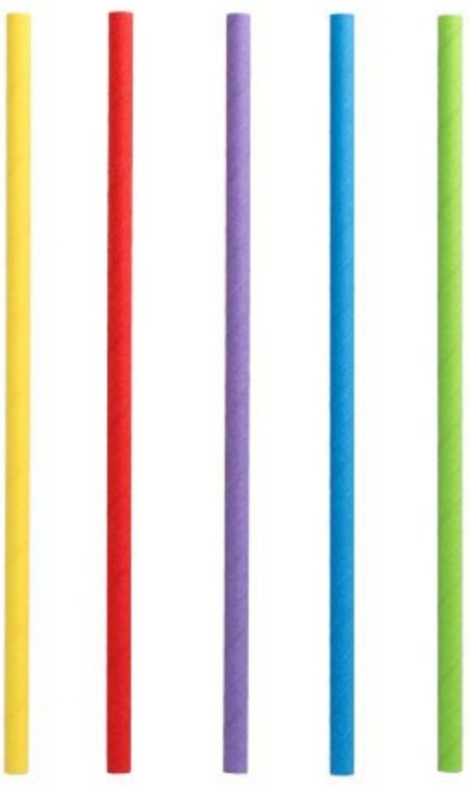 Produktbild Papstar Papier-Trinkhalm "pure", 250 mm, schwarz (135 x)
