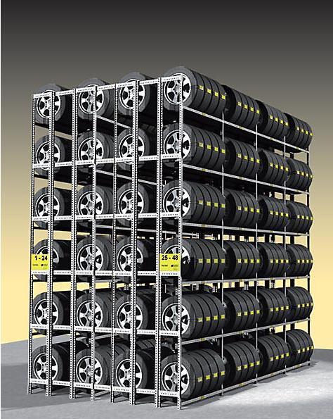 Actual product image kaiserkraft Tire rack, galvanized