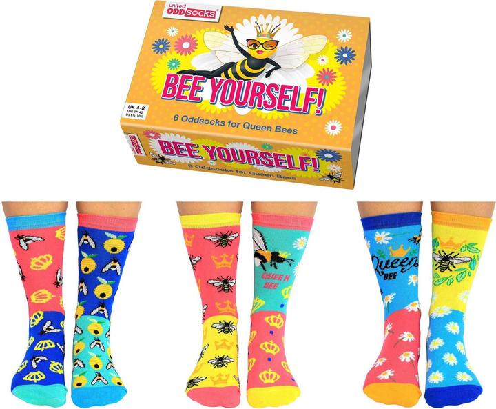 Actual product image United Oddsocks Bee Yourself (pack of 3, 37 - 42)