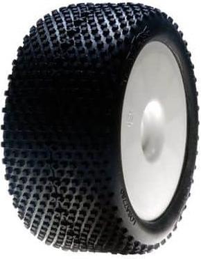 Produktbild Losi Truggy Reifen verklebt weisse Felge 0 0ffset blaue Mischung