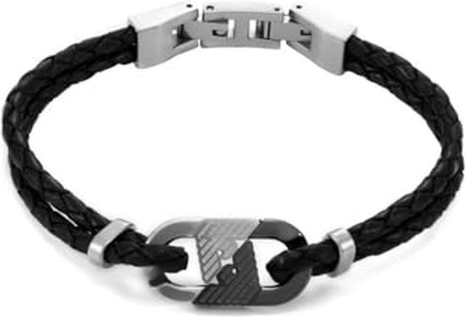 Produktbild Emporio Armani Armband (20.80 cm, Edelstahl, Leder)