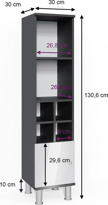 Produktbild Vicco Fynn (30 x 30 x 130.60 cm)