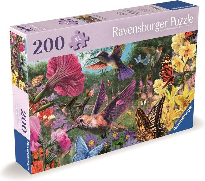 Productafbeelding Ravensburger Puzzel 12001369 - Kolibries en vlinders - Puzzel voor ouderen en volwassenen (200 onderdelen)