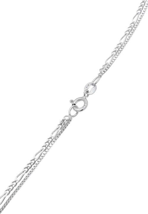 Produktbild Elli Layer Look Plättchen Anhänger (925 Silber, 40 - 50 cm)