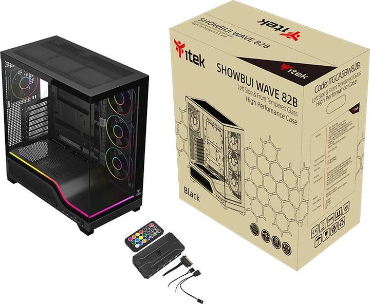 Actual product image Itek Showbui Wave 82b (ATX, ITX, Micro ATX (mATX))