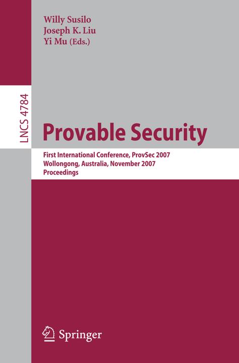 Provable Security (Englisch, 2007)